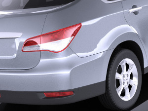 Nissan Almera 2013 vray 3D Модель