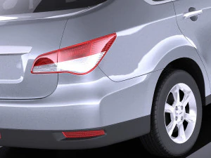 Nissan Almera 2013 vray 3D Model
