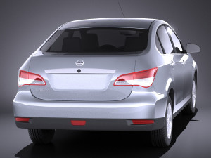Nissan Almera 2013 vray 3D Модель