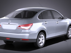 Nissan Almera 2013 vray 3D Модель