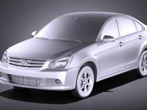 Nissan Almera 2013 vray 3D Модель