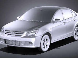 Nissan Almera 2013 vray 3D Model