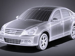 Nissan Almera 2013 vray 3D Модель