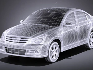 Nissan Almera 2013 vray 3D Model