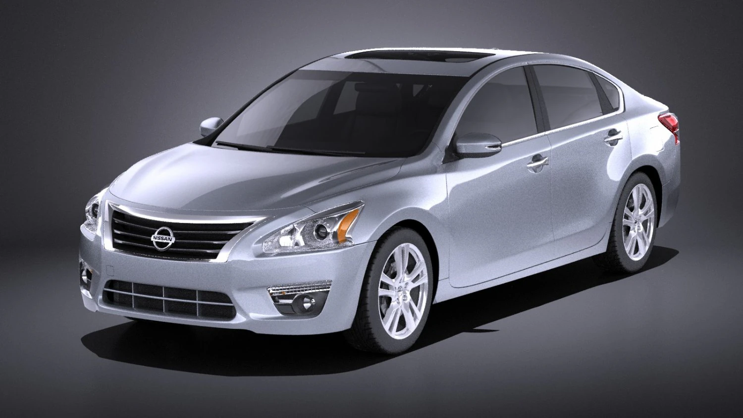 Nissan Altima 2013 vray 3D Model .c4d .max .obj .3ds .fbx .stl .blend
