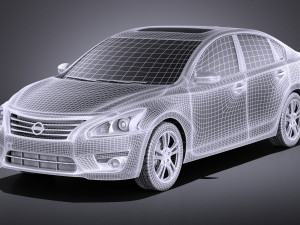 Nissan Altima 2013 vray 3D Модель