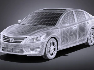 Nissan Altima 2013 vray 3D Model