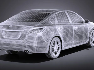 Nissan Altima 2013 vray 3D Model