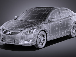 Nissan Altima 2013 vray 3D Модель