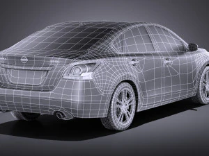 Nissan Altima 2013 vray 3D Model