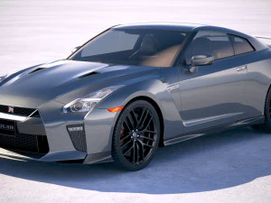 닛산 GT-R 2018 3D 모델