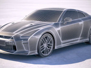 Nissan GT-R 2018 3D Model