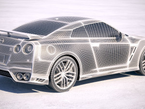 Nissan GT-R 2018 3D-Modell