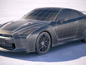 Nissan GT-R 2018 3D-Modell