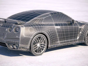 Nissan GT-R 2018 3D Model