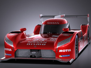 Nissan GT-R LM Nismo Race Car 2016 vray 3D-Modell