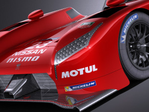 Nissan GT-R LM Nismo Race Car 2016 vray 3D-Modell