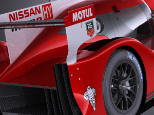 Nissan GT-R LM Nismo Race Car 2016 vray 3D-Modell