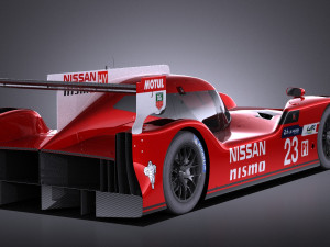 Nissan GT-R LM Nismo Race Car 2016 vray 3D-Modell