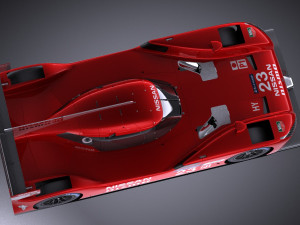 Nissan GT-R LM Nismo Race Car 2016 vray 3D-Modell