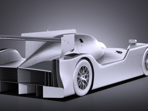 Nissan GT-R LM Nismo Race Car 2016 vray 3D-Modell