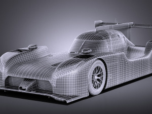 Nissan GT-R LM Nismo Race Car 2016 vray 3D-Modell