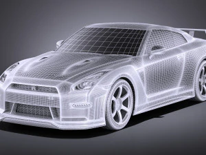 Nissan GT-R Nismo 2015 vray 3D Model