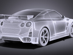 Nissan GT-R Nismo 2015 vray 3D 모델