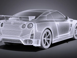 Nissan GT-R Nismo 2015 vray 3D Model