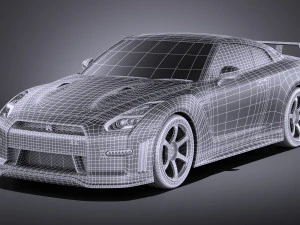 Nissan GT-R Nismo 2015 vray 3D Model