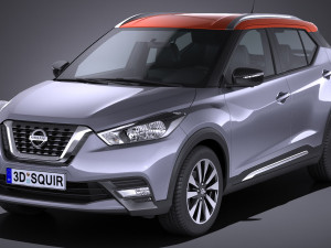 Nissan Kicks 2017 3D Model