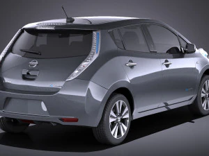 Nissan Leaf 2016 vray 3D Model