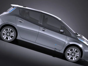 Nissan Leaf 2016 vray 3D Model