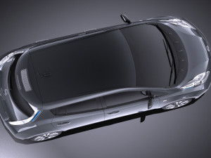 Nissan Leaf 2016 vray 3D Model
