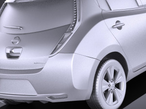Nissan Leaf 2016 vray 3D Model