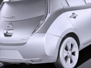 Nissan Leaf 2016 vray 3D Model