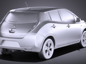 Nissan Leaf 2016 vray 3D Model