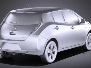 Nissan Leaf 2016 vray 3D Model
