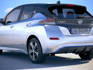 Nissan Leaf 2018 Model 3D
