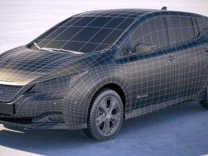 Nissan Leaf 2018 Model 3D