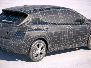 Nissan Leaf 2018 Model 3D