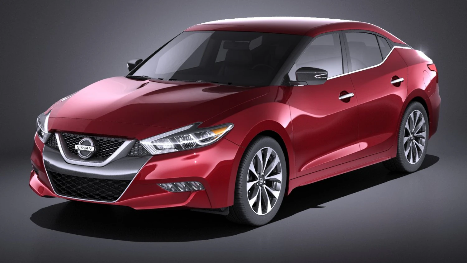 Nissan Maxima 2017 vray 3D Model .c4d .max .obj .3ds .fbx .stl .blend