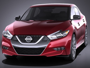 Nissan Maxima 2017 vray 3D Model