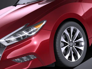 Nissan Maxima 2017 vray 3D Model