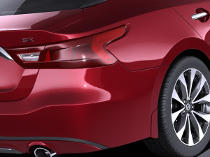 Nissan Maxima 2017 vray 3D Model