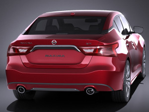 Nissan Maxima 2017 vray 3D Model