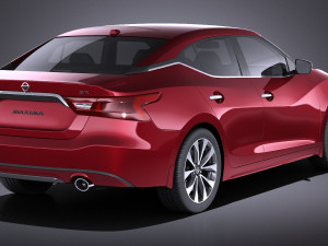Nissan Maxima 2017 vray 3D Model