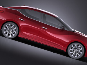 Nissan Maxima 2017 vray 3D Model