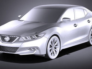 Nissan Maxima 2017 vray 3D Model
