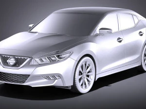 Nissan Maxima 2017 vray 3D Model